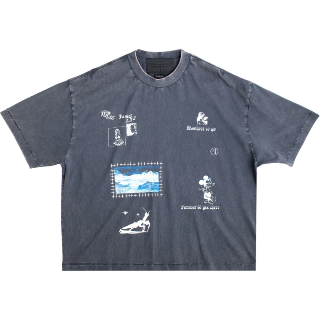 No Where To Go T-Shirt Vintage Blue