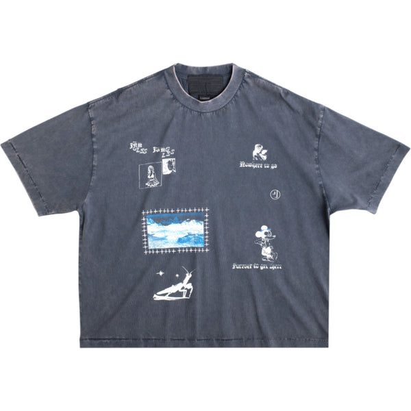 No Where To Go T-Shirt Vintage Blue