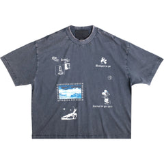 No Where To Go T-Shirt Vintage Blue