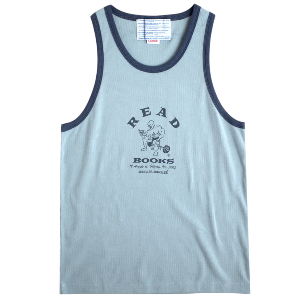 Read More Books Singlet Tank Top Blue