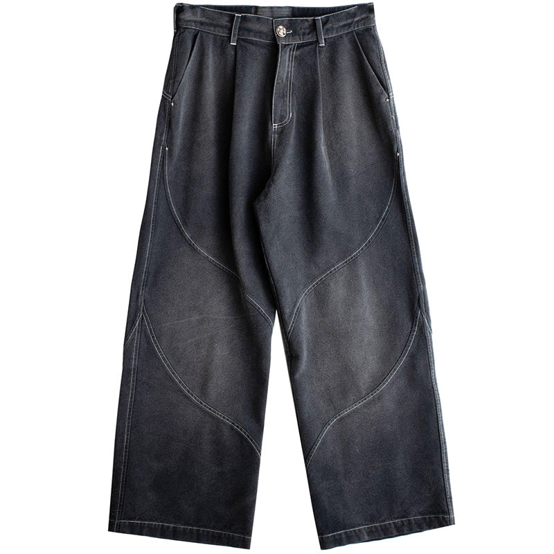Sun Bleached Slant Pant Washed Black