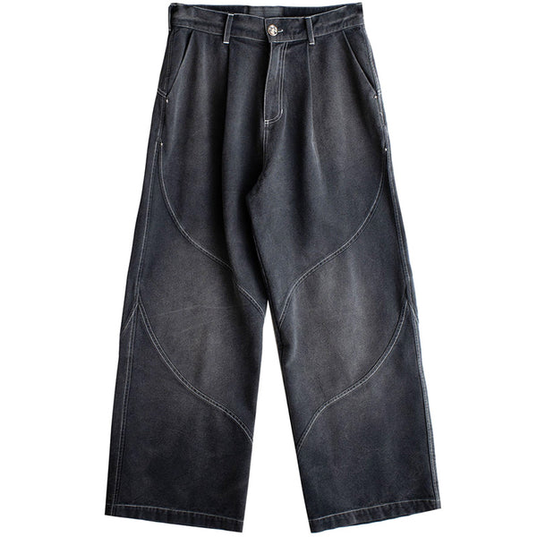 Sun Bleached Slant Pant Washed Black