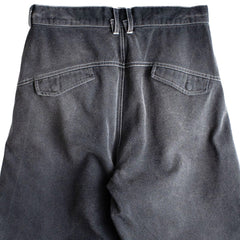 Sun Bleached Slant Pant Washed Black