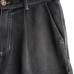 Sun Bleached Slant Pant Washed Black
