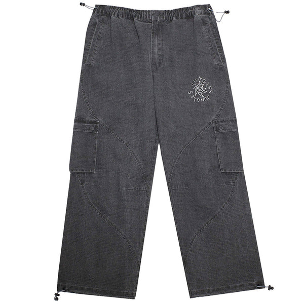 Washed Ripstop Parachute Pant Grey