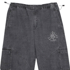 Washed Ripstop Parachute Pant Grey