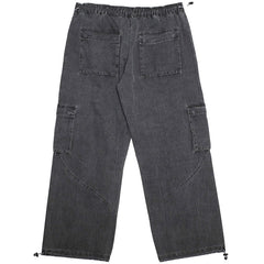 Washed Ripstop Parachute Pant Grey