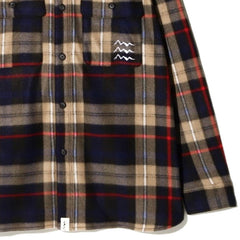 Fleece Plaid CPO Shirt Navy