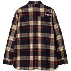 Fleece Plaid CPO Shirt Navy