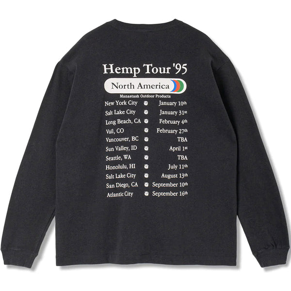 Hemp L/S T-Shirt Hemp Tour Black