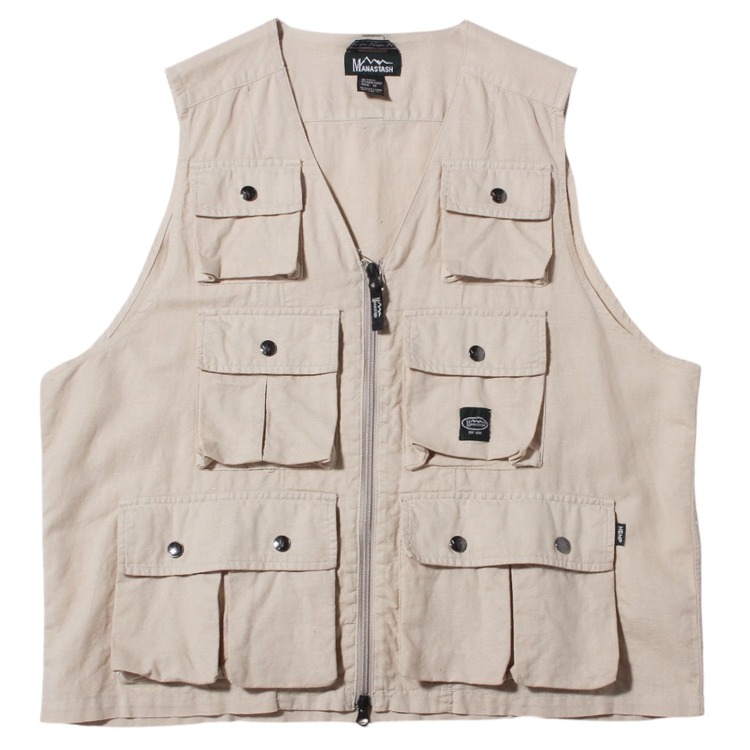 Hemp Pop Vest Sand