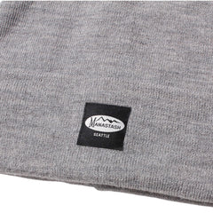 Patched Beanie Oxford Grey