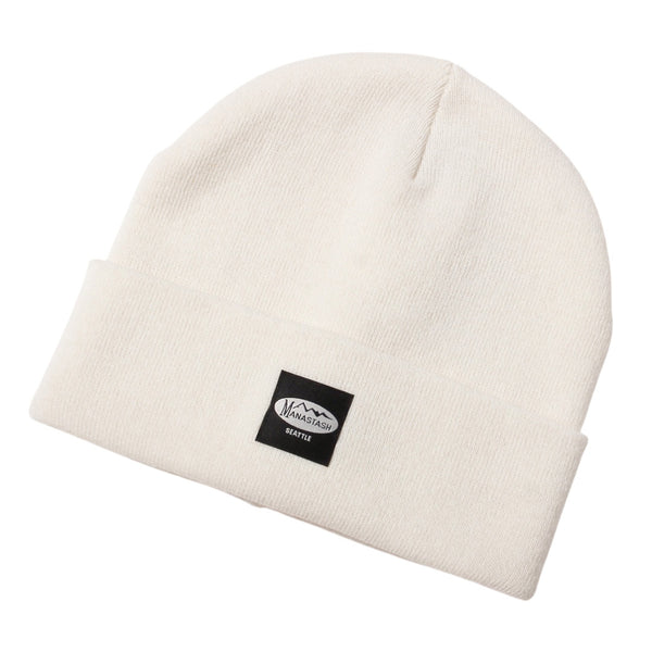 Patched Beanie White