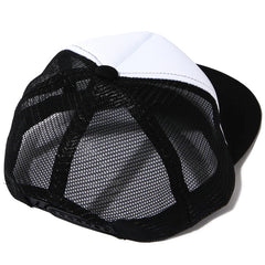 Swoosh Logo Mesh Trucker Black