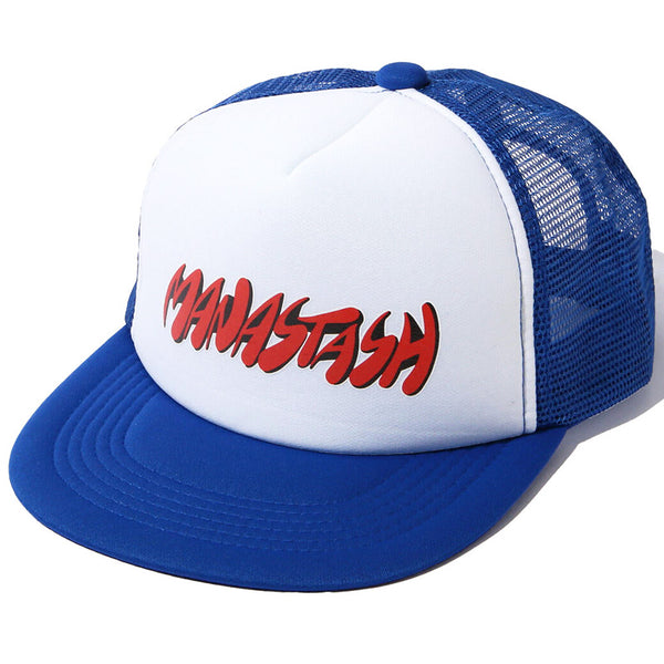 Swoosh Logo Mesh Trucker Blue