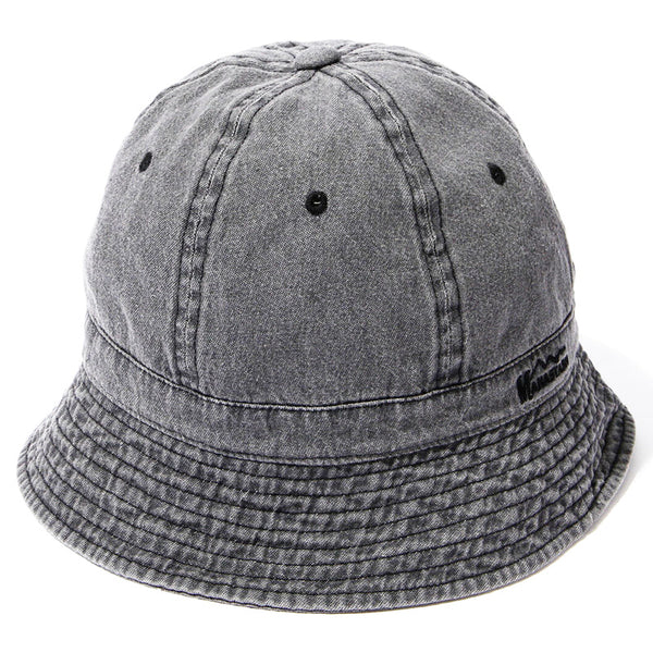 Washed Denim Bucket Hat Black