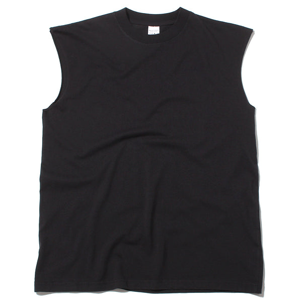 Basic Heavyweight Cut Off Muscle T-Shirt Black