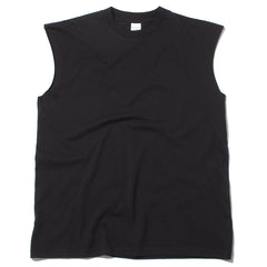 Basic Heavyweight Cut Off Muscle T-Shirt Black