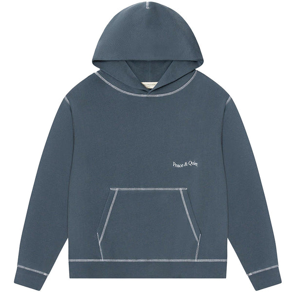Wordmark Reverse Stitched Hoodie Slate