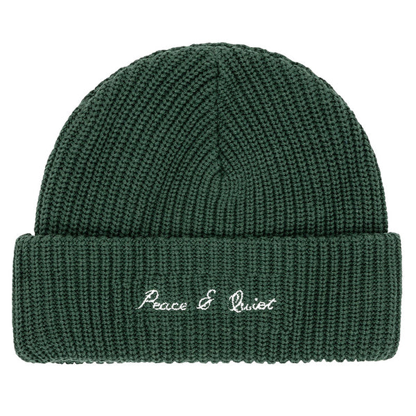 Signature Rib Knit Beanie Forest