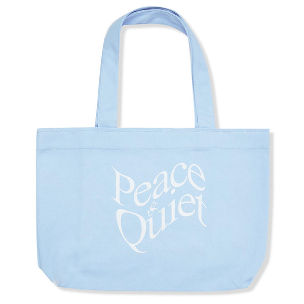 Warped Wordmark Tote Bag Baby Blue