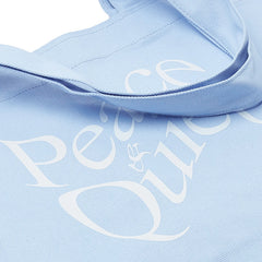 Warped Wordmark Tote Bag Baby Blue