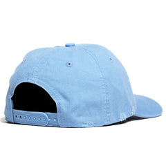 Warped Wordmark Distressed Dad Hat Baby Blue
