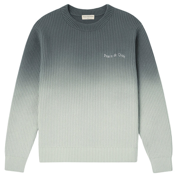 Wordmark Gradient Knit Sweater Slate