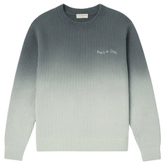 Wordmark Gradient Knit Sweater Slate