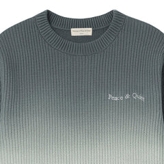 Wordmark Gradient Knit Sweater Slate