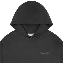 Wordmark Pigment Dyed Hoodie Black