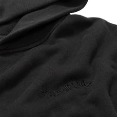 Wordmark Pigment Dyed Hoodie Black