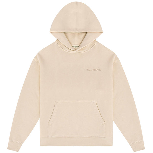 Wordmark Pigment Dyed Hoodie Taupe