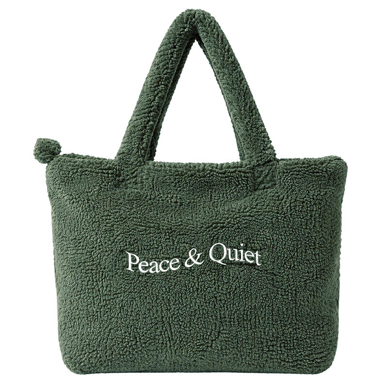 Wordmark Sherpa Tote Bag Forest