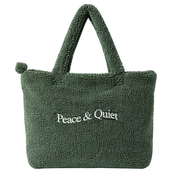 Wordmark Sherpa Tote Bag Forest