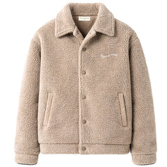 Wordmark Sherpa Work Jacket Taupe