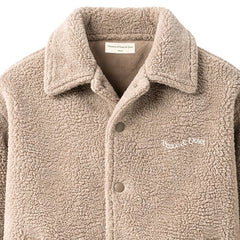 Wordmark Sherpa Work Jacket Taupe