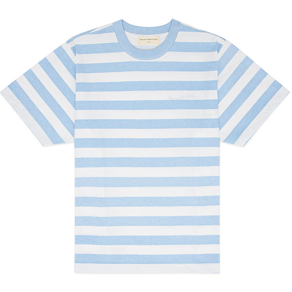 Wordmark Striped T-Shirt Baby Blue