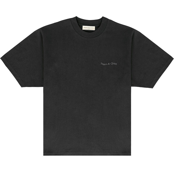 Wordmark Pigment Dyed T-Shirt Black