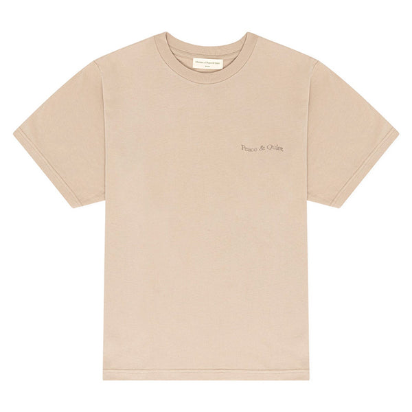 Wordmark Pigment Dyed T-Shirt Taupe