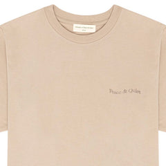 Wordmark Pigment Dyed T-Shirt Taupe