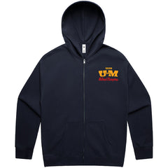 Cut The Net Zip Hoodie Navy