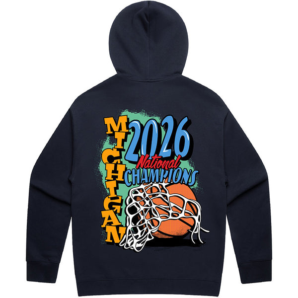 Cut The Net Zip Hoodie Navy