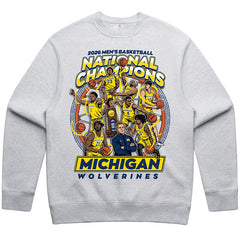 Victors Circle Crewneck Sweatshirt Ash Heather