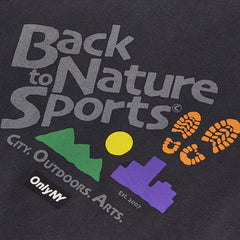 Back To Nature Sports T-Shirt Vintage Black