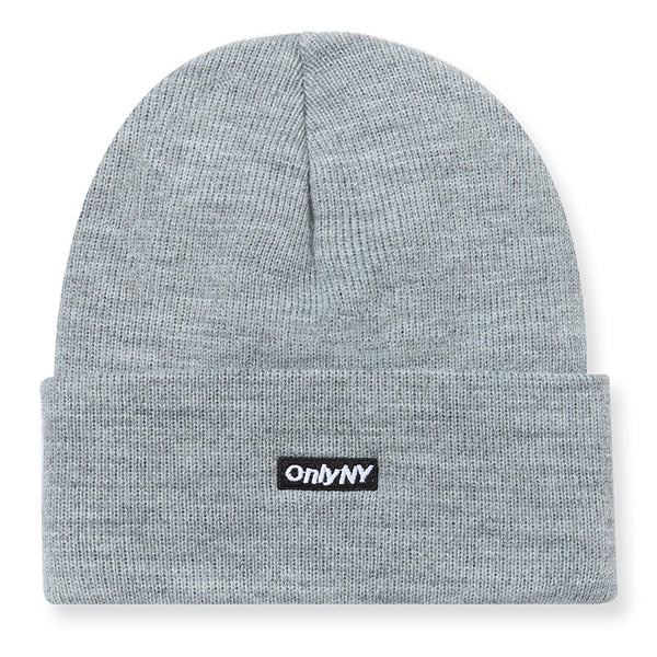 Block Logo Beanie Heather Grey