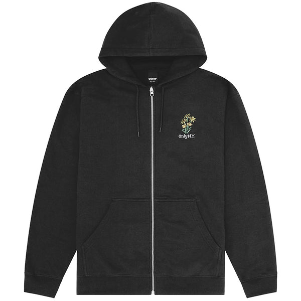 Bouquet Zip Hoodie Black