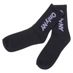 Core Logo Socks Black / Purple