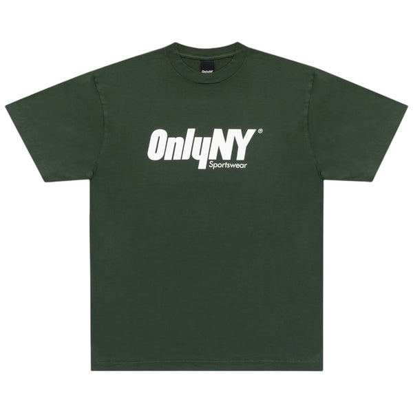 Court Logo T-Shirt Dark Green / White