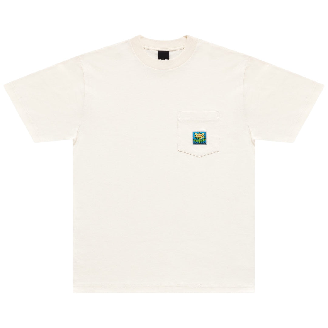 Flower Pit Pocket T-Shirt Natural